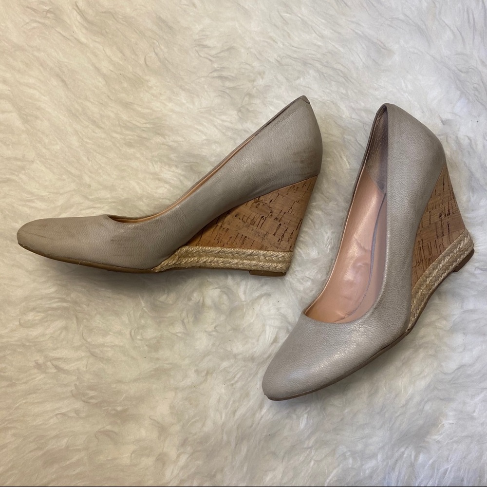 Franco Sarto Suede Cork Wedge - Picture 3 of 7